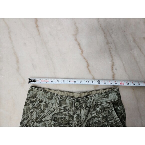 Faded Glory Men's Cargo Green Shorts Tropical Floral Shorts Size 32 - Picture 4 of 5